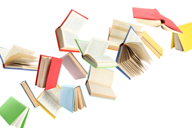 flying books